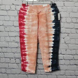 2/$30 Lane Bryant LIVI Tie Dyed Active Capri Sweatpants Size 10/12
